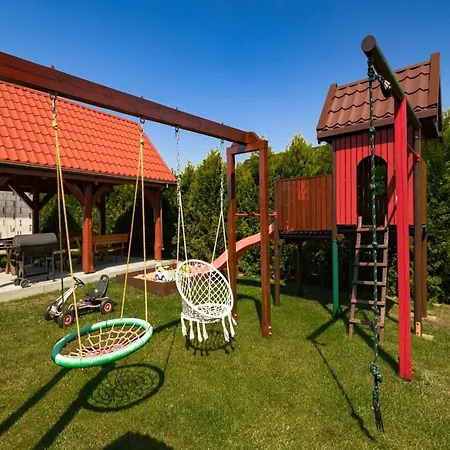 Two-story Homes With Terraces, Playground